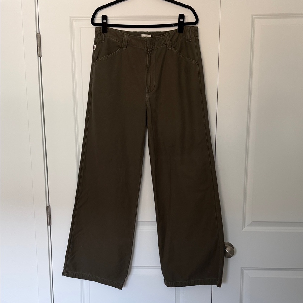 Citizens of Humanity Paloma Wide Leg Olive Pants